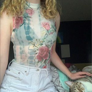 SOLD Floral Bodysuit